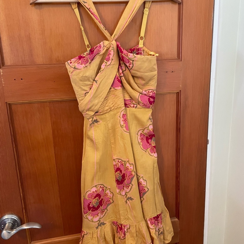 Free People Floral Halter mini size 2